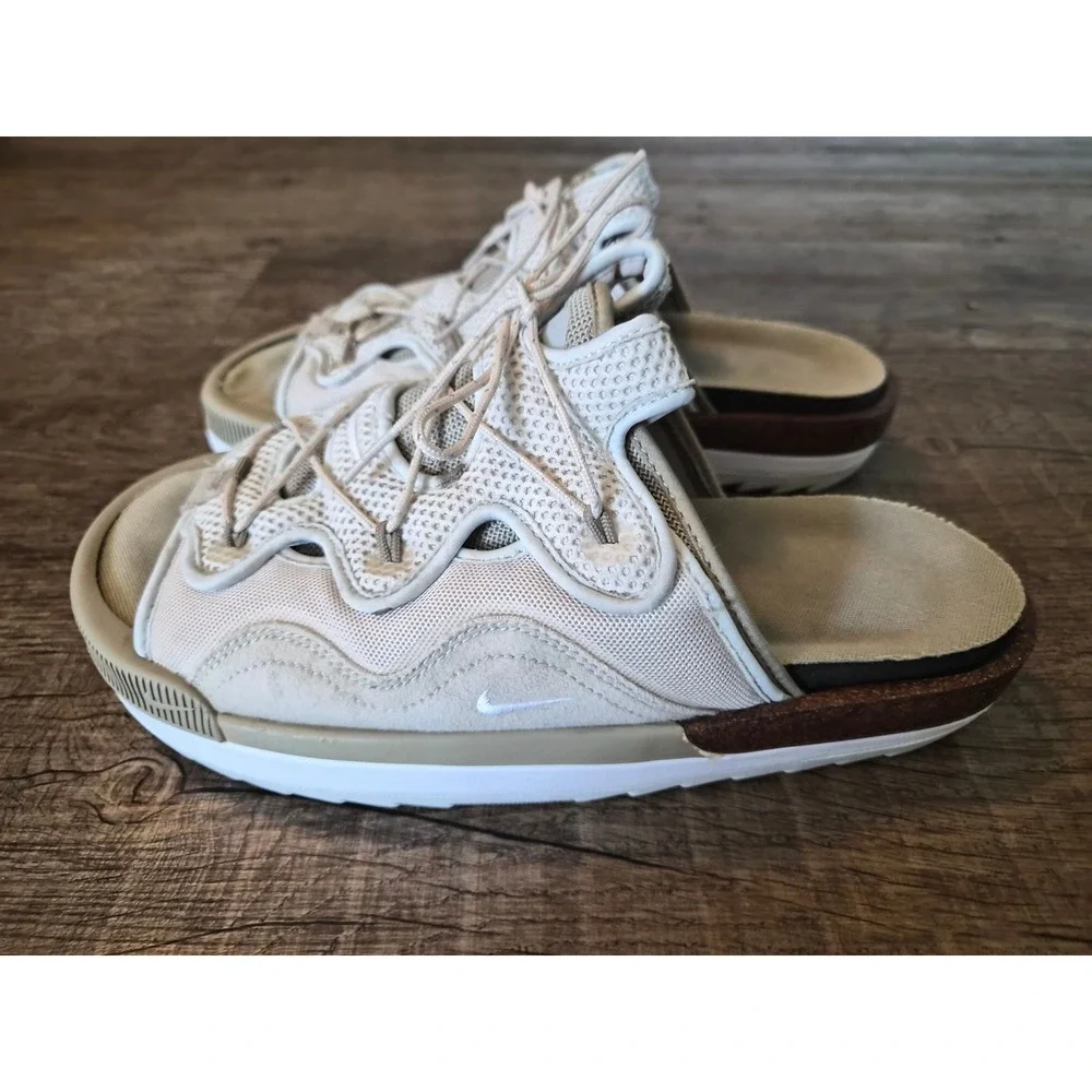 Nike Offline 2.0 Light Bone Cashmere Mules CZ0332-201 Mens 10.5
